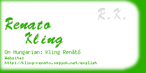 renato kling business card